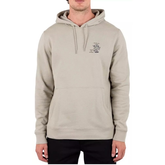Hurley Men’s Pushin’ Po Hoodie – Sandstorm Size Large NWT Streetwear Surf Skate - Picture 2 of 6